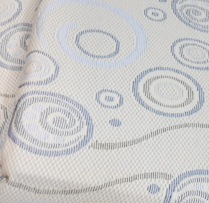 Colcha piqué círculos azul - 1