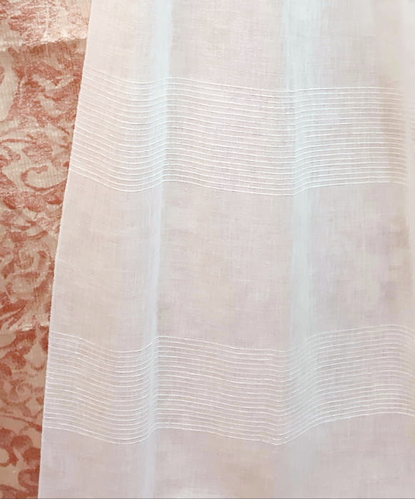 Tela visillo rayitas horizontales - 3