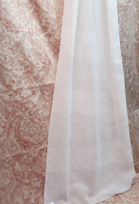 Tela visillo rayitas horizontales - 4