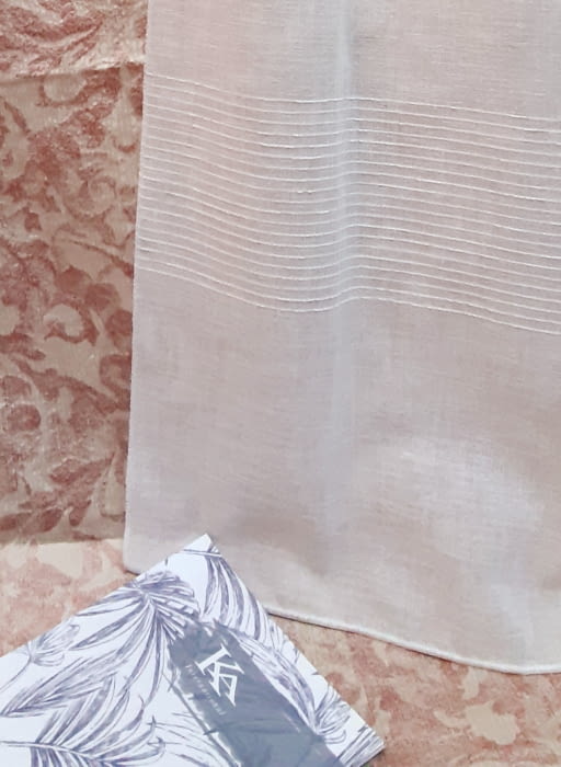 Tela visillo rayitas horizontales - 5