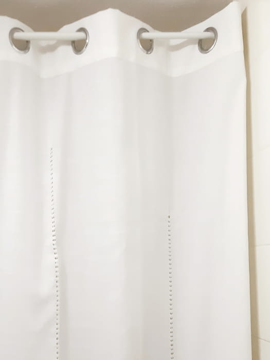 Cortina confeccionada puntilla - 1