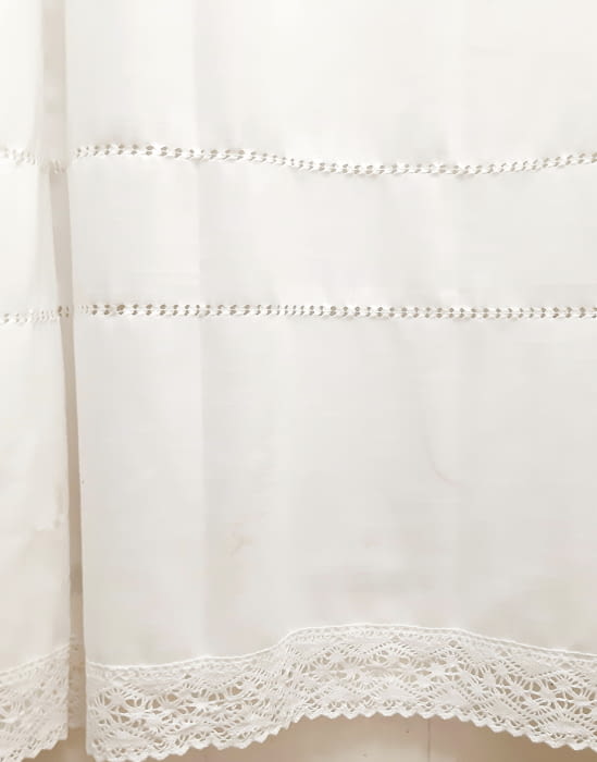 Cortina confeccionada puntilla - 3