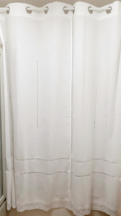 Cortina confeccionada puntilla - 7