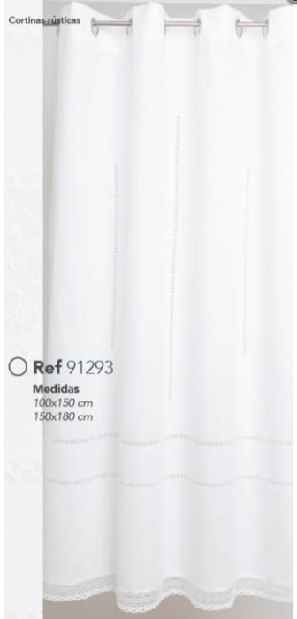 Cortina confeccionada puntilla - 8