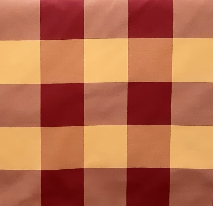 Tela Loneta cuadros granate 1,40 x 2,80 m