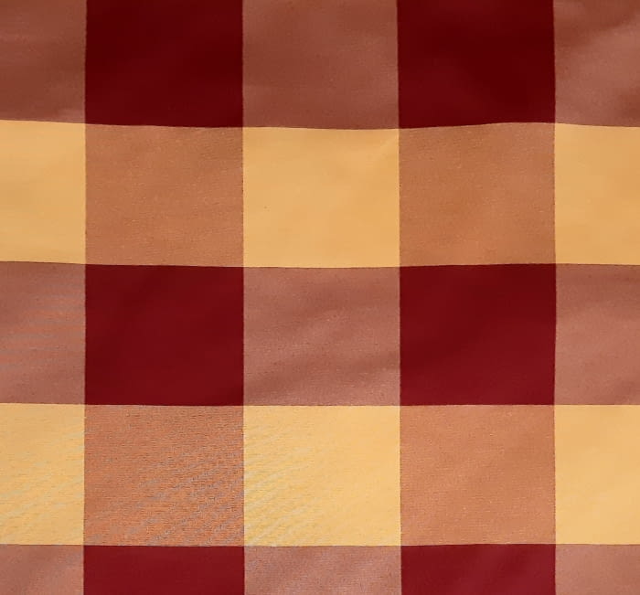 Tela Loneta cuadros granate 1,40 x 2,80 m - 2