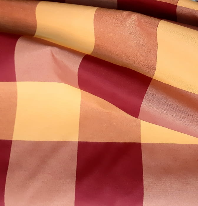 Tela Loneta cuadros granate 1,40 x 2,80 m - 3