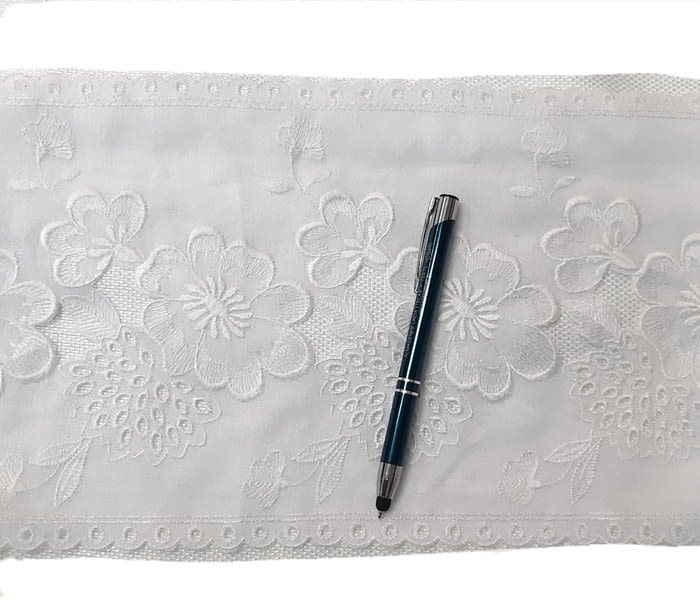 Greca bordada Blanca - 1