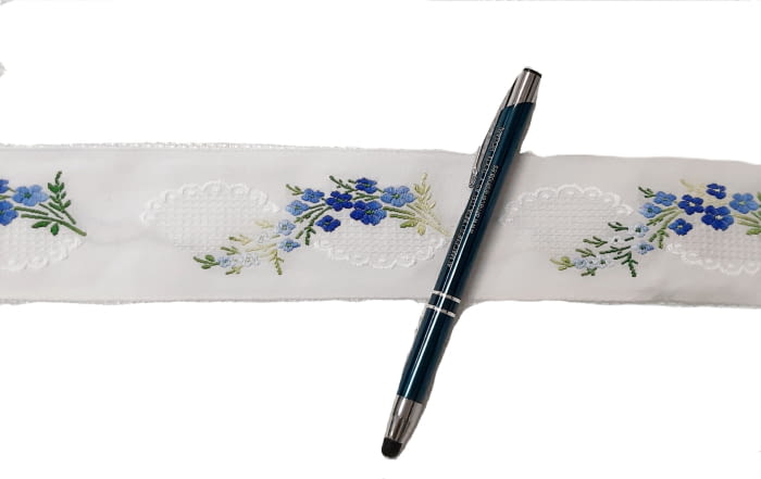 Greca bordado azul - 2