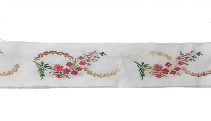 Greca bordada rosa - 3