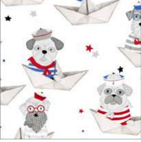 Tela infantil loneta  perros 280