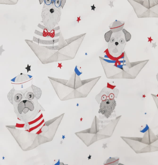 Tela infantil loneta  perros 280 - 1