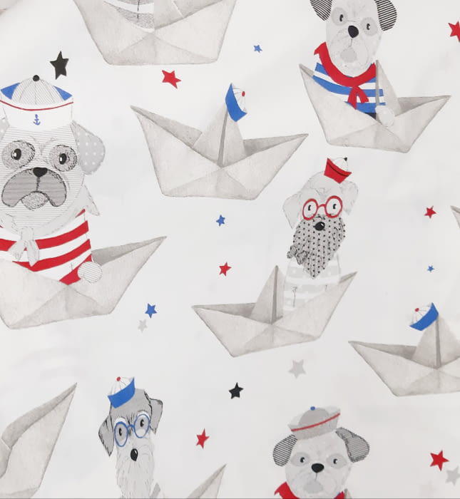 Tela infantil loneta  perros 280 - 3