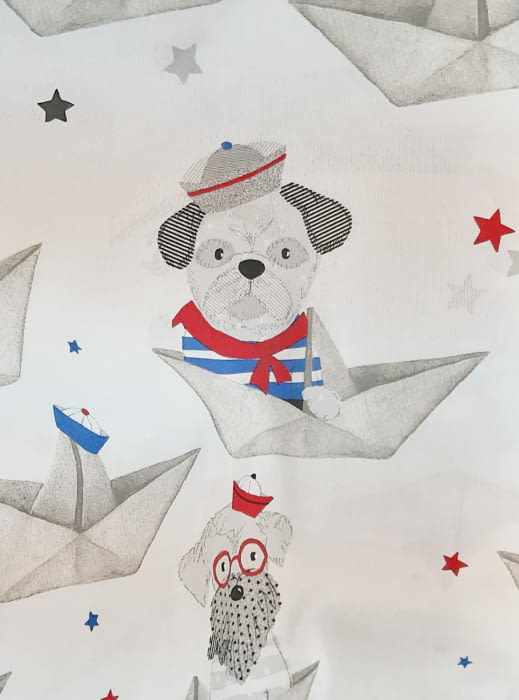 Tela infantil loneta  perros 280 - 4