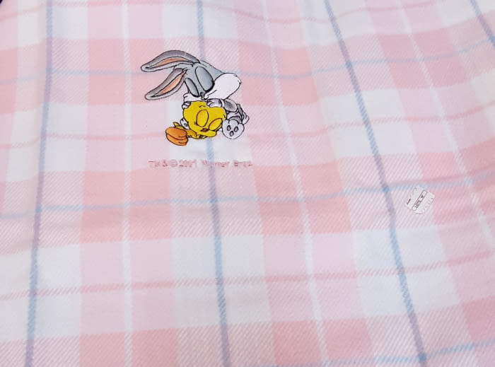 Mantita cuadros rosa Piolín - 2