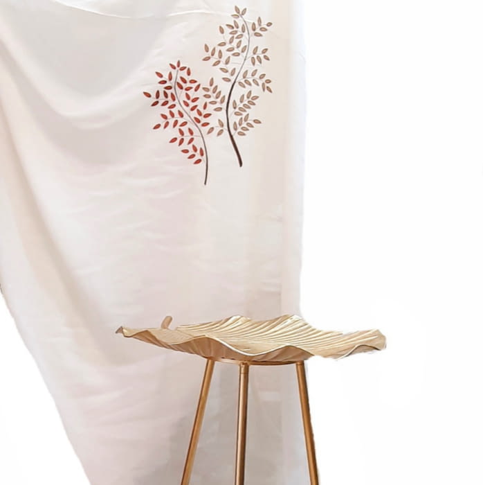 Tela visillo lino árbol - 2