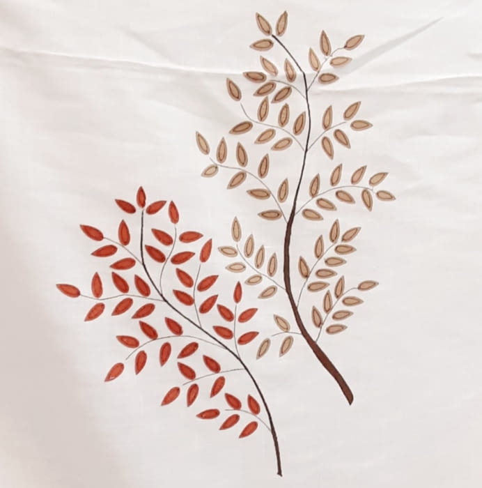 Tela visillo lino árbol - 3