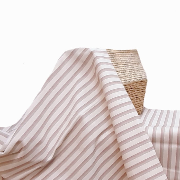 Tela lona City rayitas rosadas