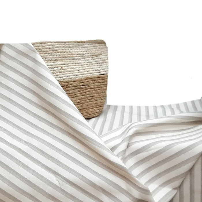 Tela lona City rayitas tostadas