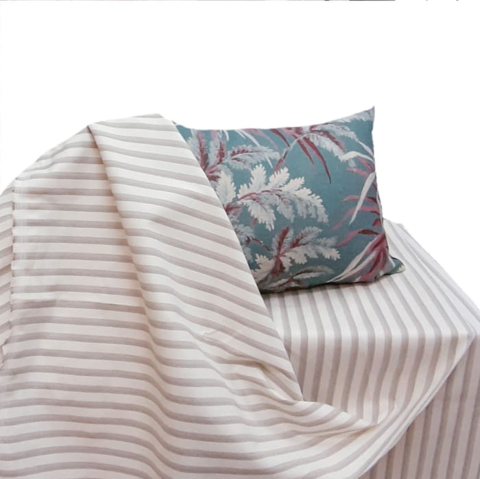 Tela lona City rayitas tostadas - 1