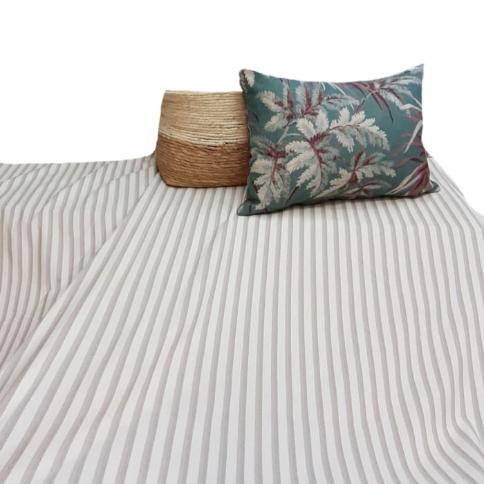 Tela lona City rayitas tostadas - 3