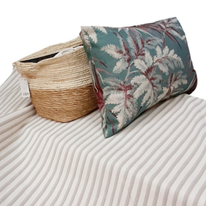 Tela lona City rayitas tostadas - 4