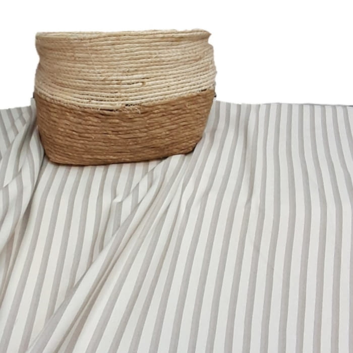 Tela lona City rayitas tostadas - 5