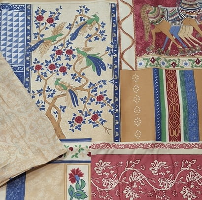 Funda nórdica reversible India/adamascada. Cama 150 - 2