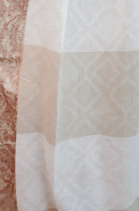 Visillo franjas beige rombos - 3