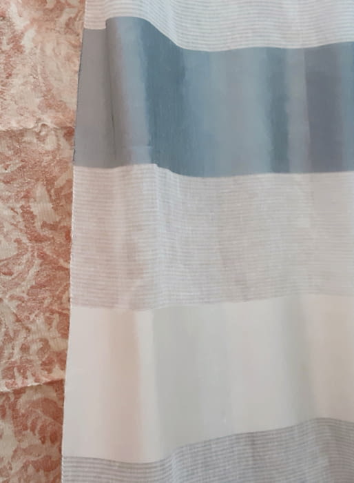 Tela visillo franjas azul 4 - 3