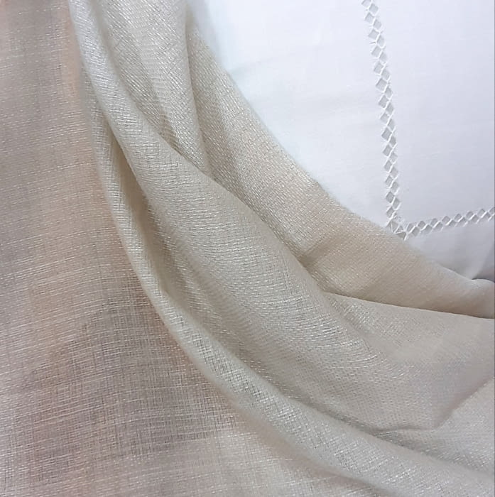 Tela visillo saco beige arena