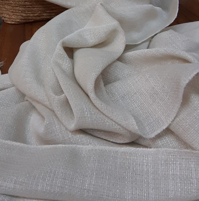 Tela visillo saco beige arena - 4