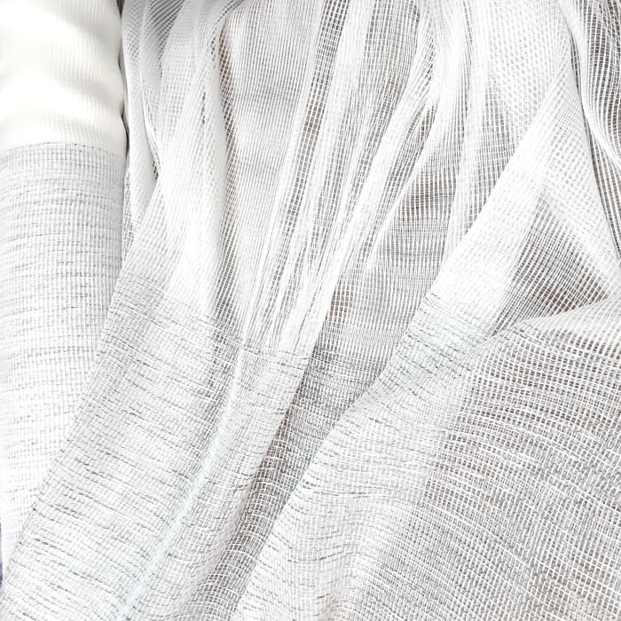 Tela visillo malla gris