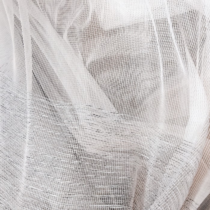 Tela visillo malla gris - 2
