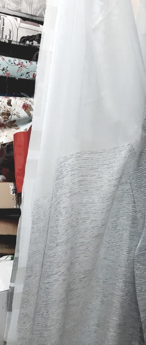 Tela visillo malla gris - 4