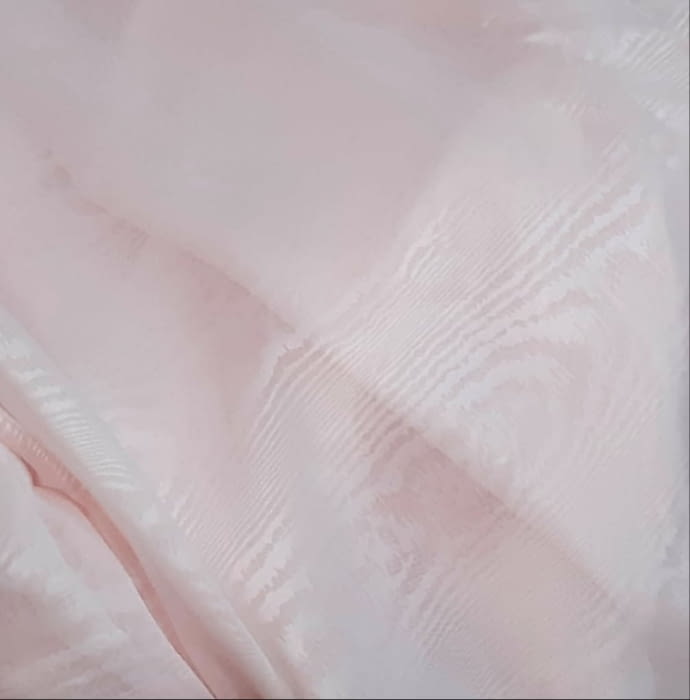 Tela visillo rosa moaré - 1