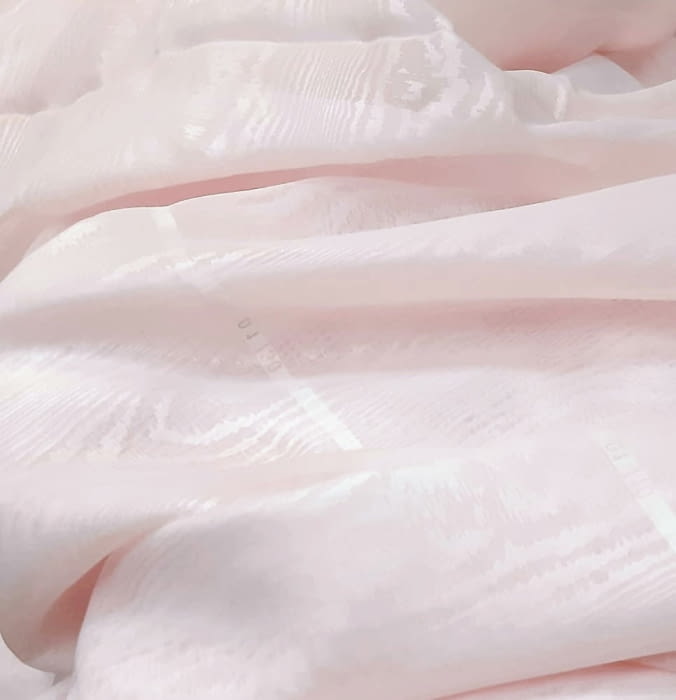 Tela visillo rosa moaré - 4