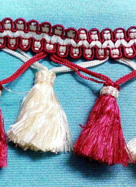 Flecos granate y beige - 2