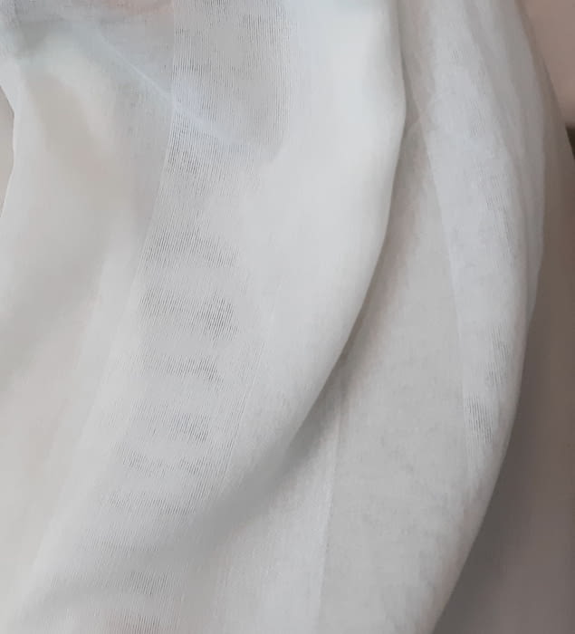 Tela visillo rayas beige