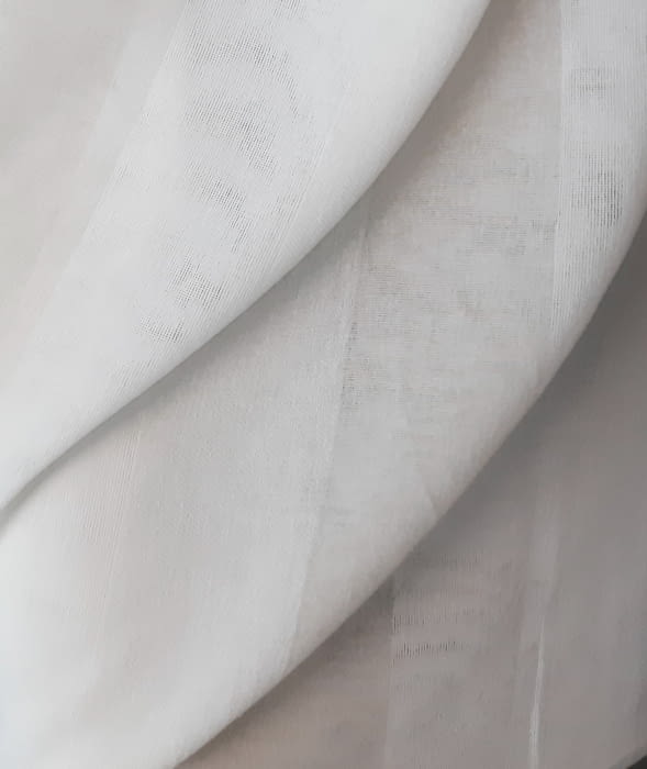 Tela visillo rayas beige - 4