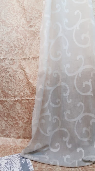 Tela visillo blanco degradé - 2