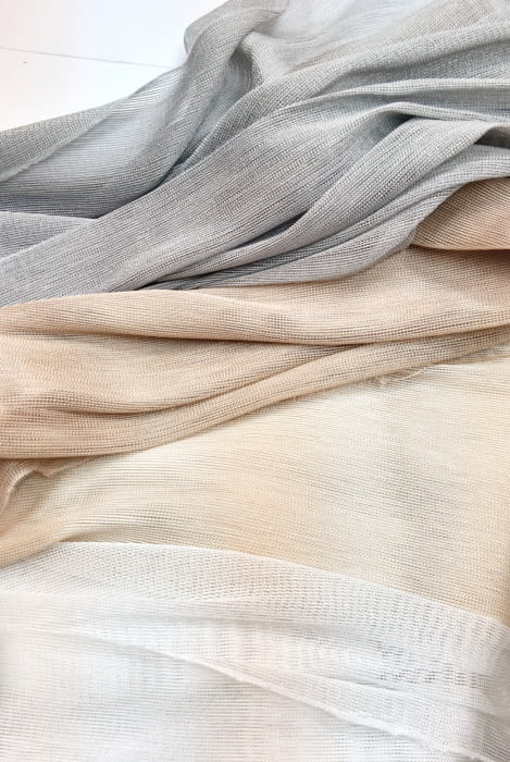 Tela visillo malla calada