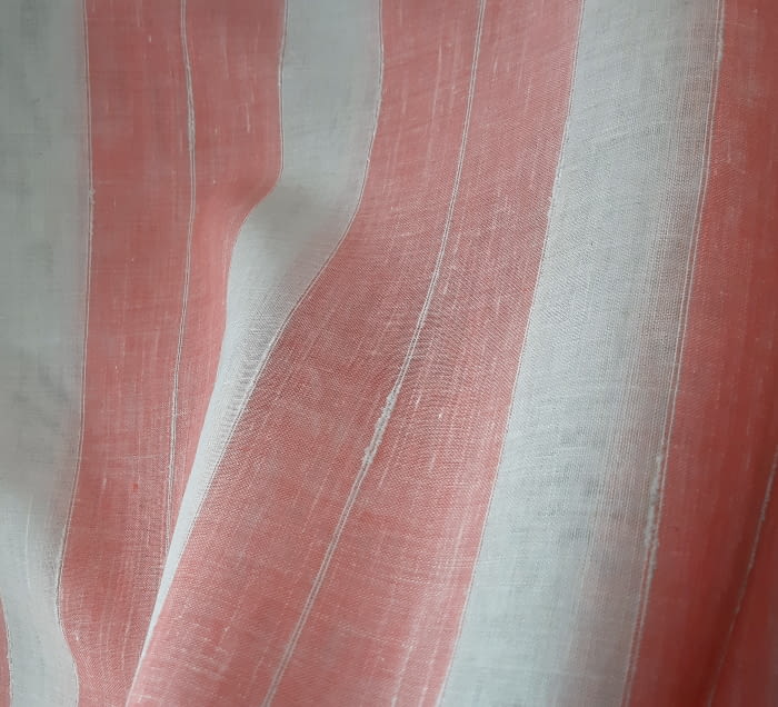 Tela Visillo lino rosa 95 x 145 cm - 3