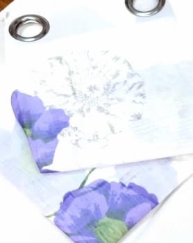 Visillos Lavanda flores moradas - 1
