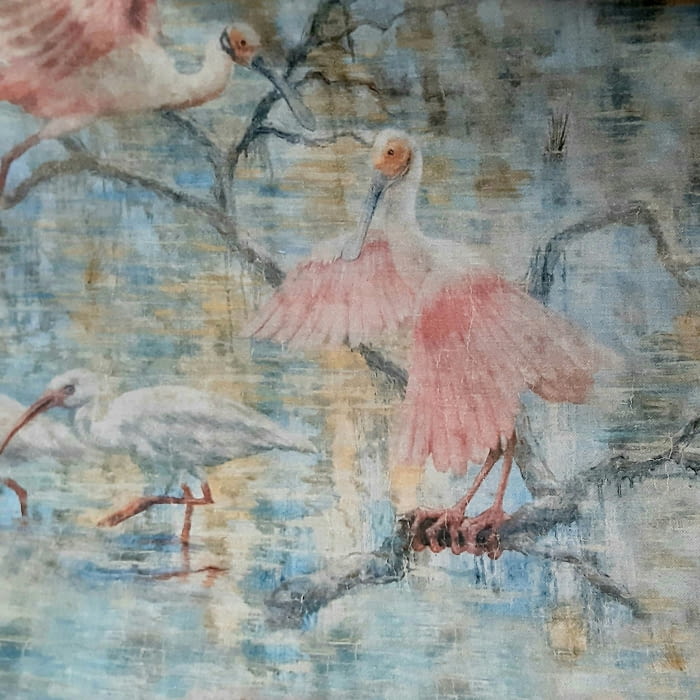 Tela flamencos Odiel rosa - 2