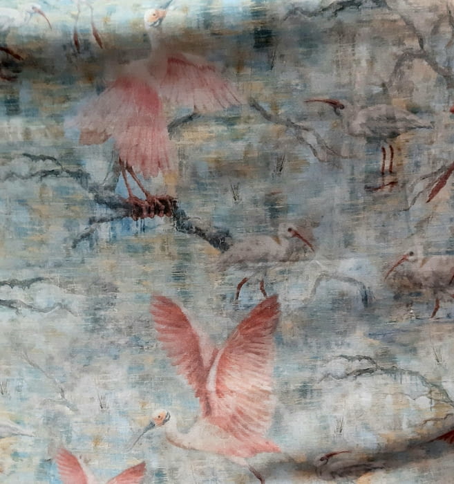 Tela flamencos Odiel rosa - 3