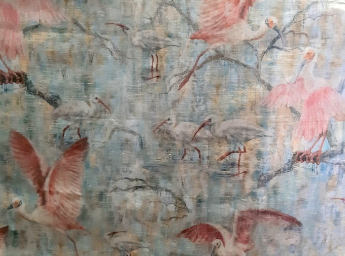 Tela flamencos Odiel rosa - 5