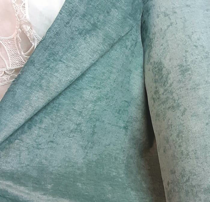 Terciopelo doble cara agua marina 280