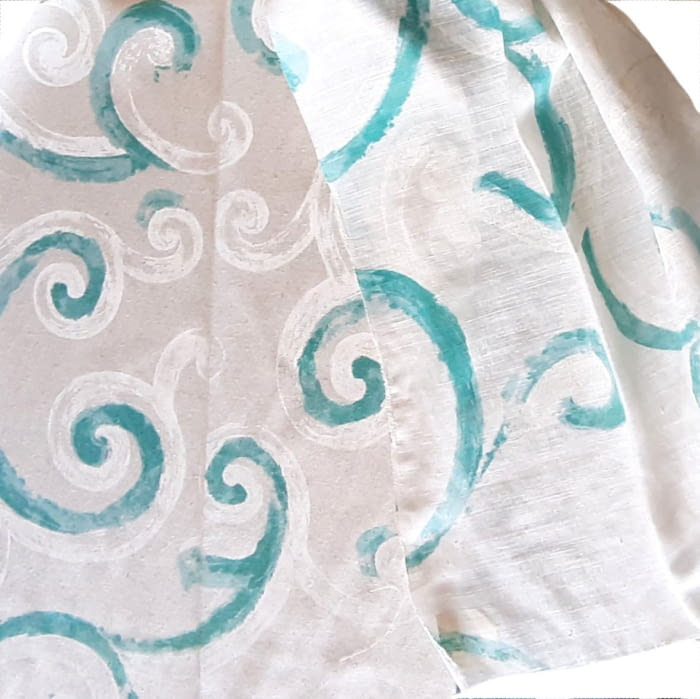 Telas serie Alma turquesa o rosa 280 - 5