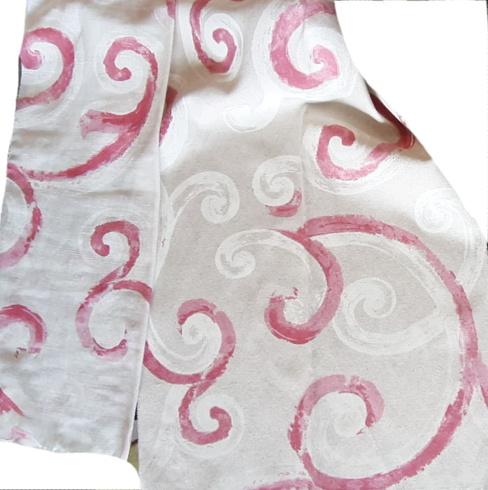 Telas serie Alma turquesa o rosa 280 - 6